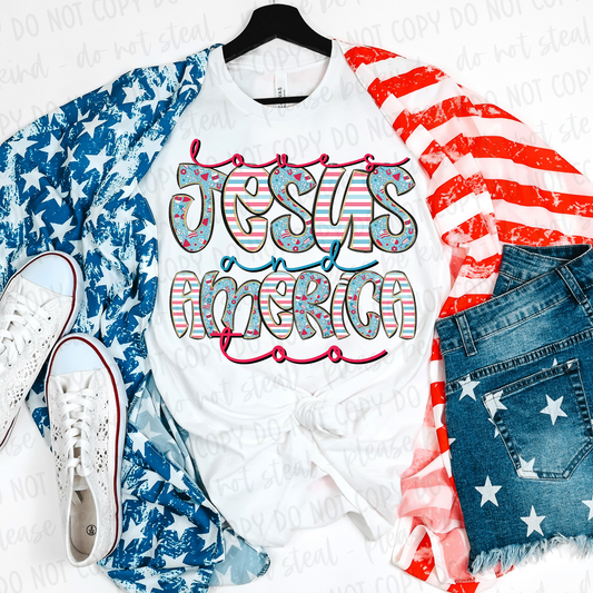 Loves Jesus and America Too Digital Design