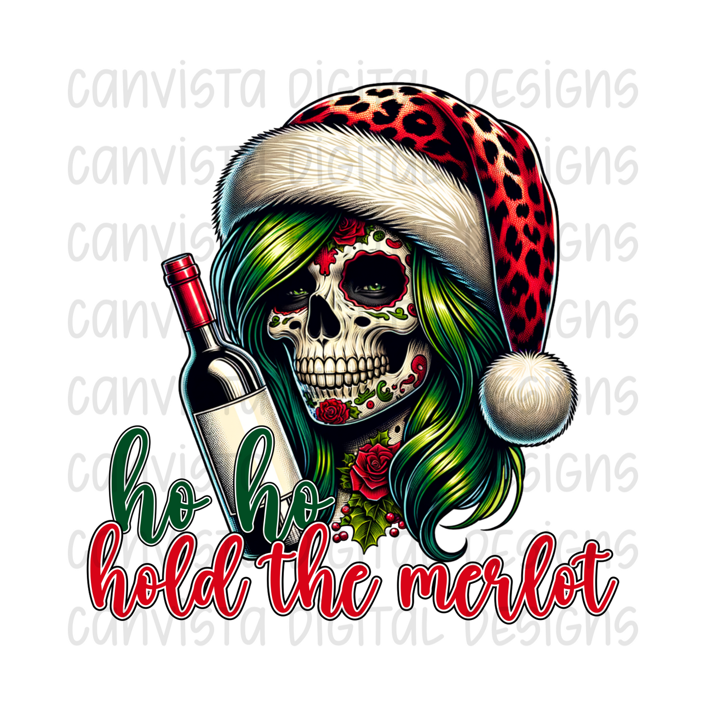 Ho Ho Hold The Merlot PNG File - Digital Design