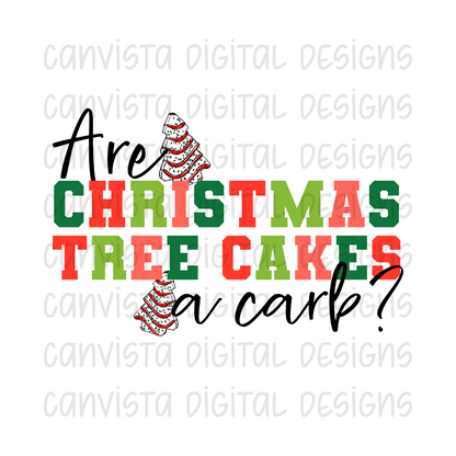 Are Christmas Tree Cakes A Carb? PNG File - Digital Design