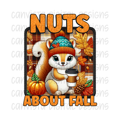 Nuts About Fall PNG File - Digital Design