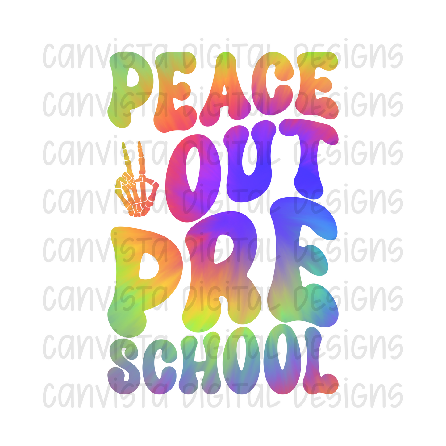 Peace Out Preschool PNG File - Digital Design