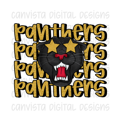 Panthers - Mascot PNG File - Digital Design