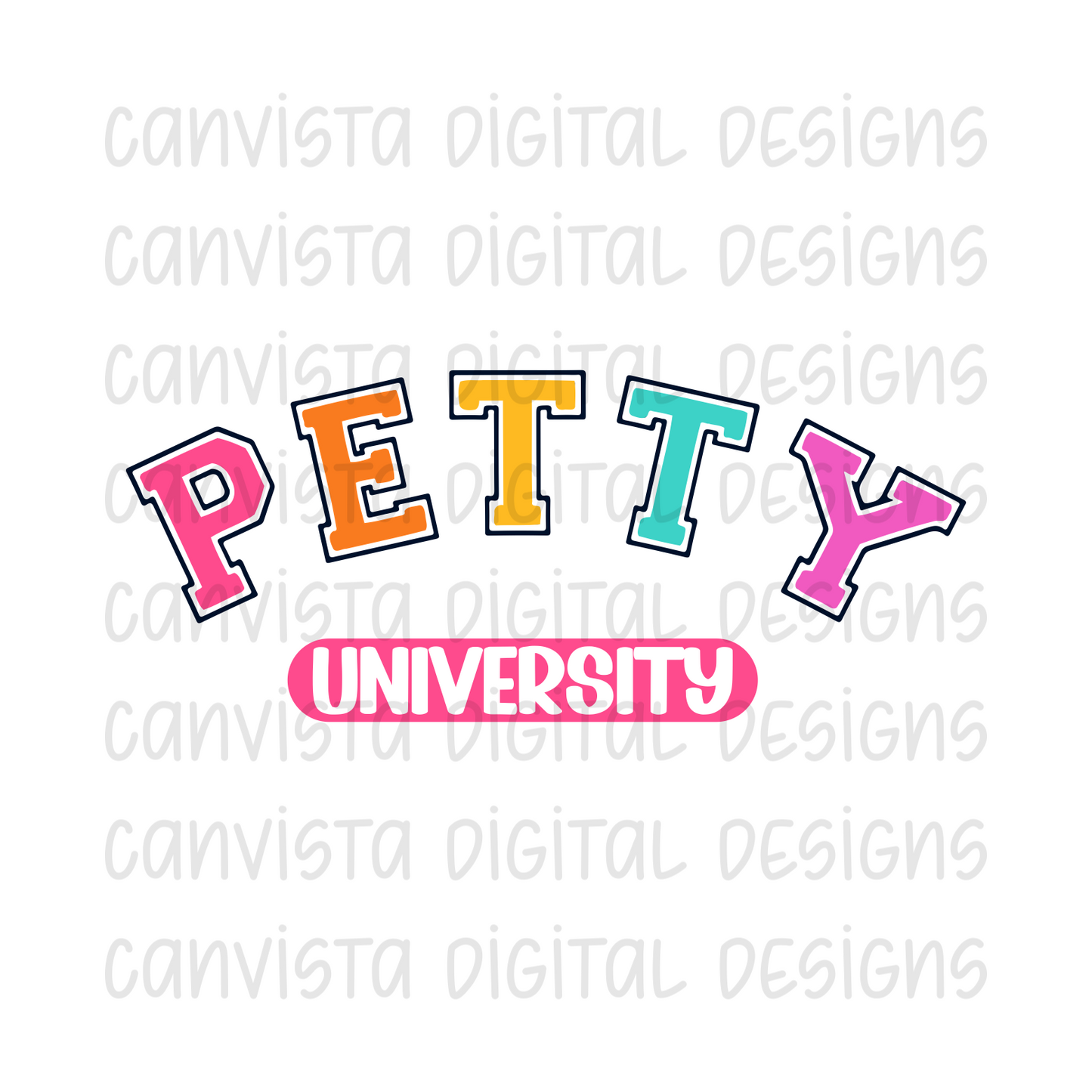 Petty University PNG File - Digital Design