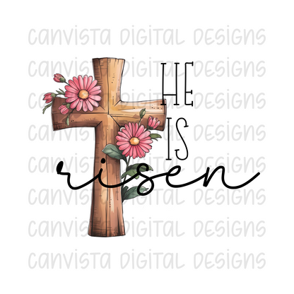 He Is Risen PNG File - Digital Design