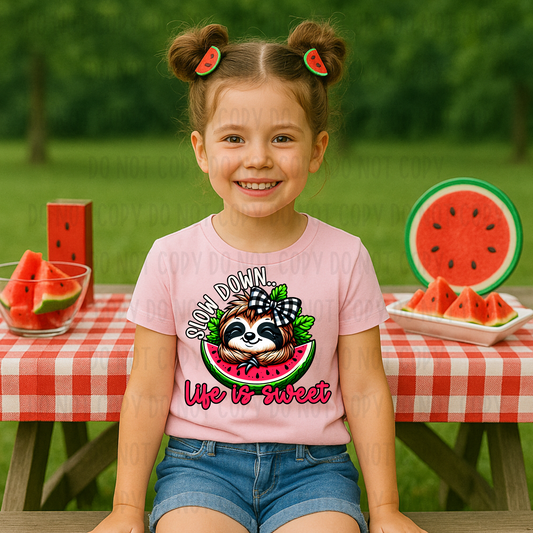 Slow Down Life is Sweet Digital Design