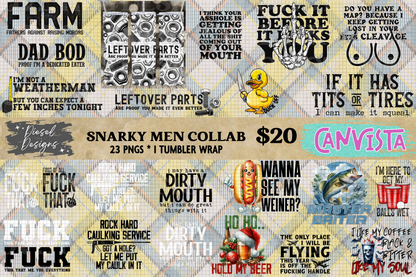 NSFW - Snarky Mens Collab - Digital Designs