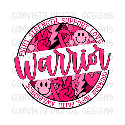 Breast Cancer Warrior PNG File - Digital Design