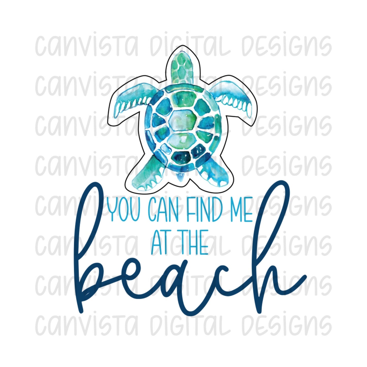 You Can Find Me at the Beach PNG File - Digital Design