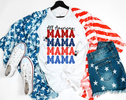 All Amercian Mama PNG File-Digital Design