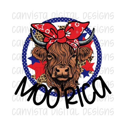 Moo'rica PNG File - Digital Design