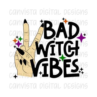 Bad Witch Vibes PNG File-Digital Design