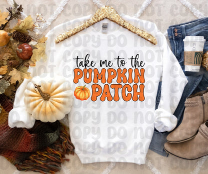 Take Me to the Pumpkin Patch PNG File - Digital Design