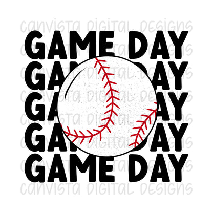 Game Day. Baseball PNG File - Digital Design