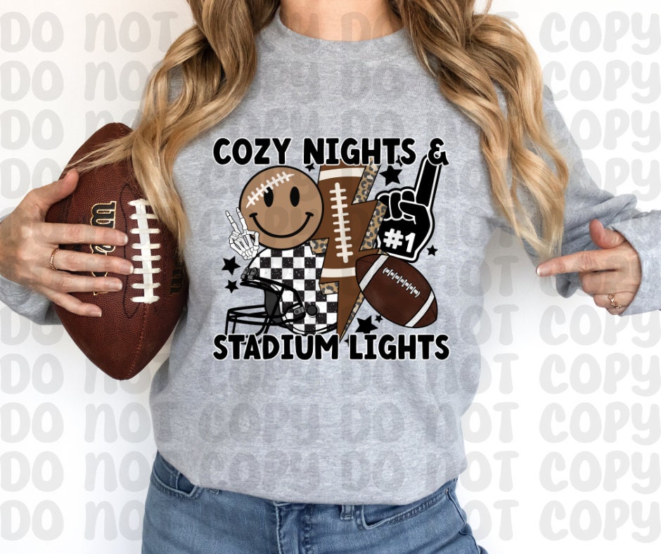 Cozy Nights & Stadium Lights Png File - Digital Design
