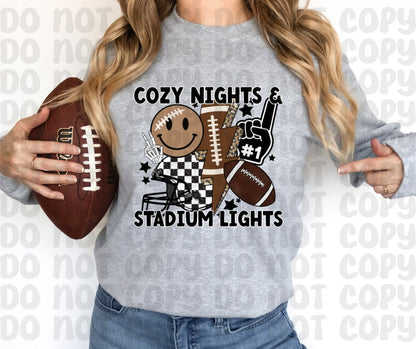 Cozy Nights & Stadium Lights Png File - Digital Design