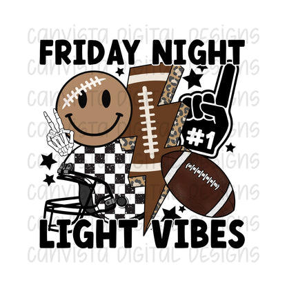 Friday Night Light Vibes PNG File - Digital Design