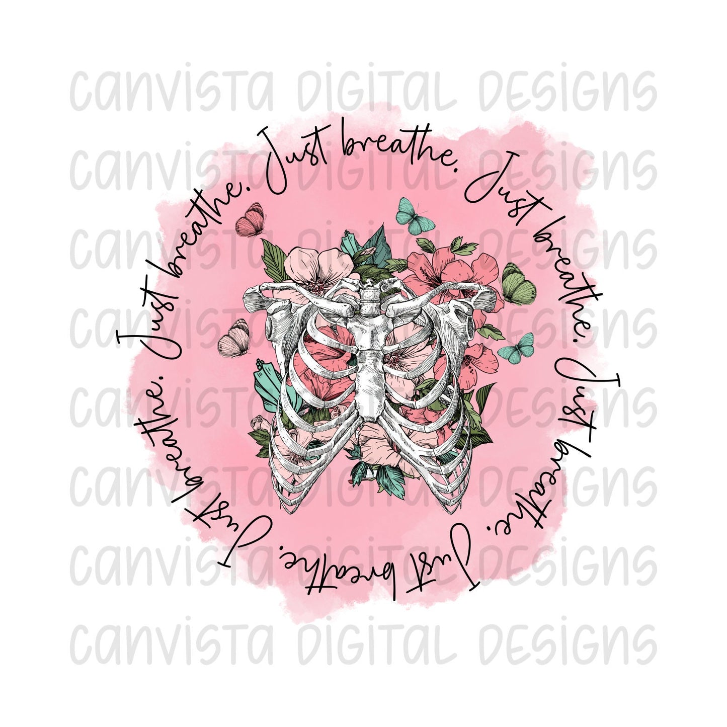 Just Breathe PNG File - Digital Design