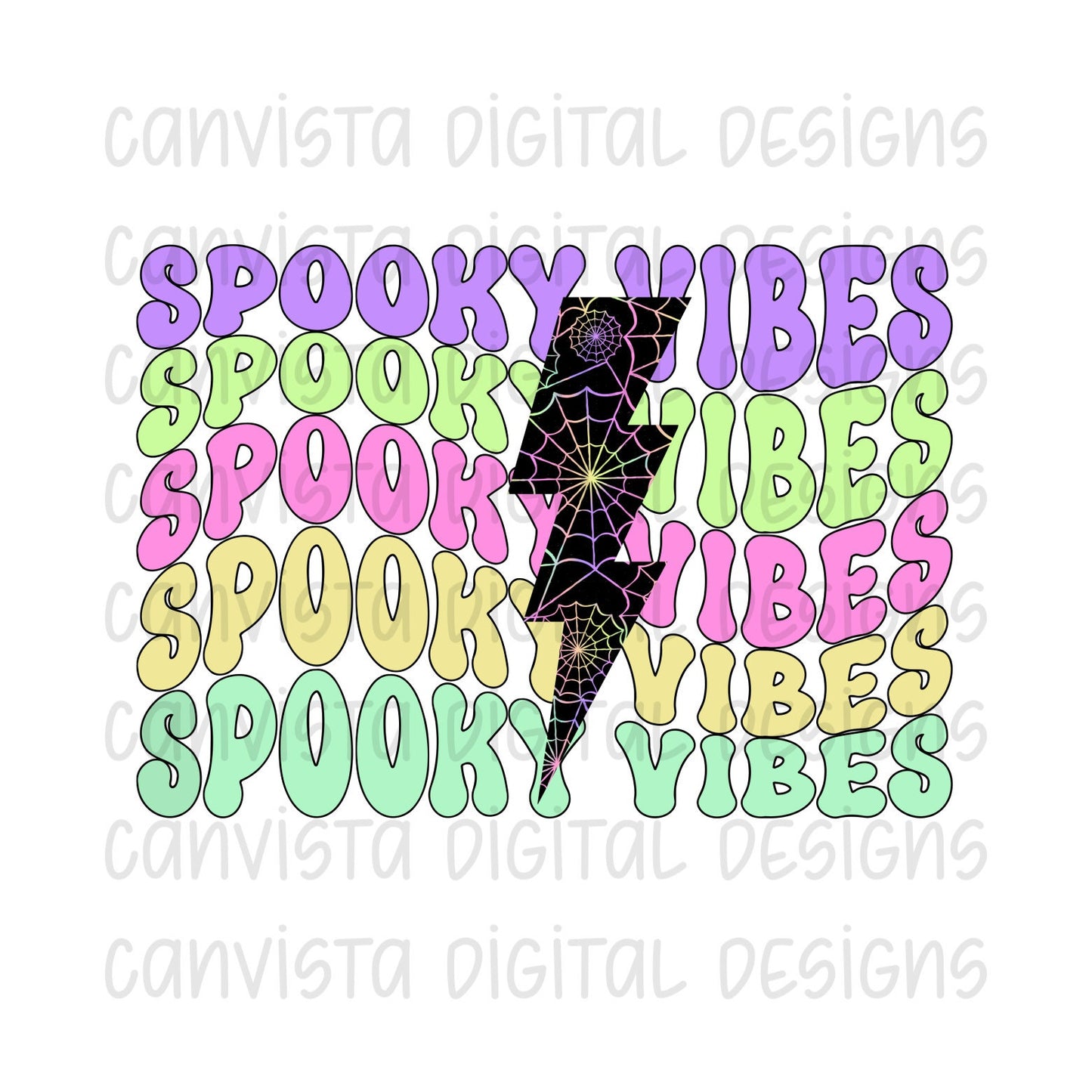 Spooky Vibes PNG File - Digital Design