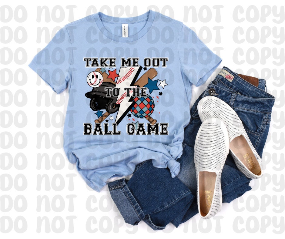 Take Me Out To The Ball Game. Baseball PNG File - Digital Design