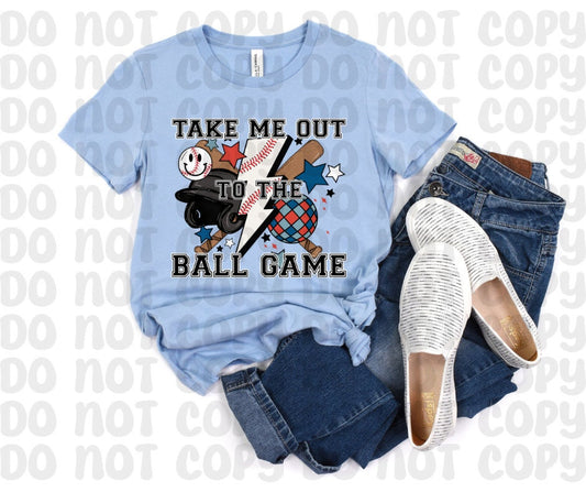Take Me Out To The Ball Game. Baseball PNG File - Digital Design