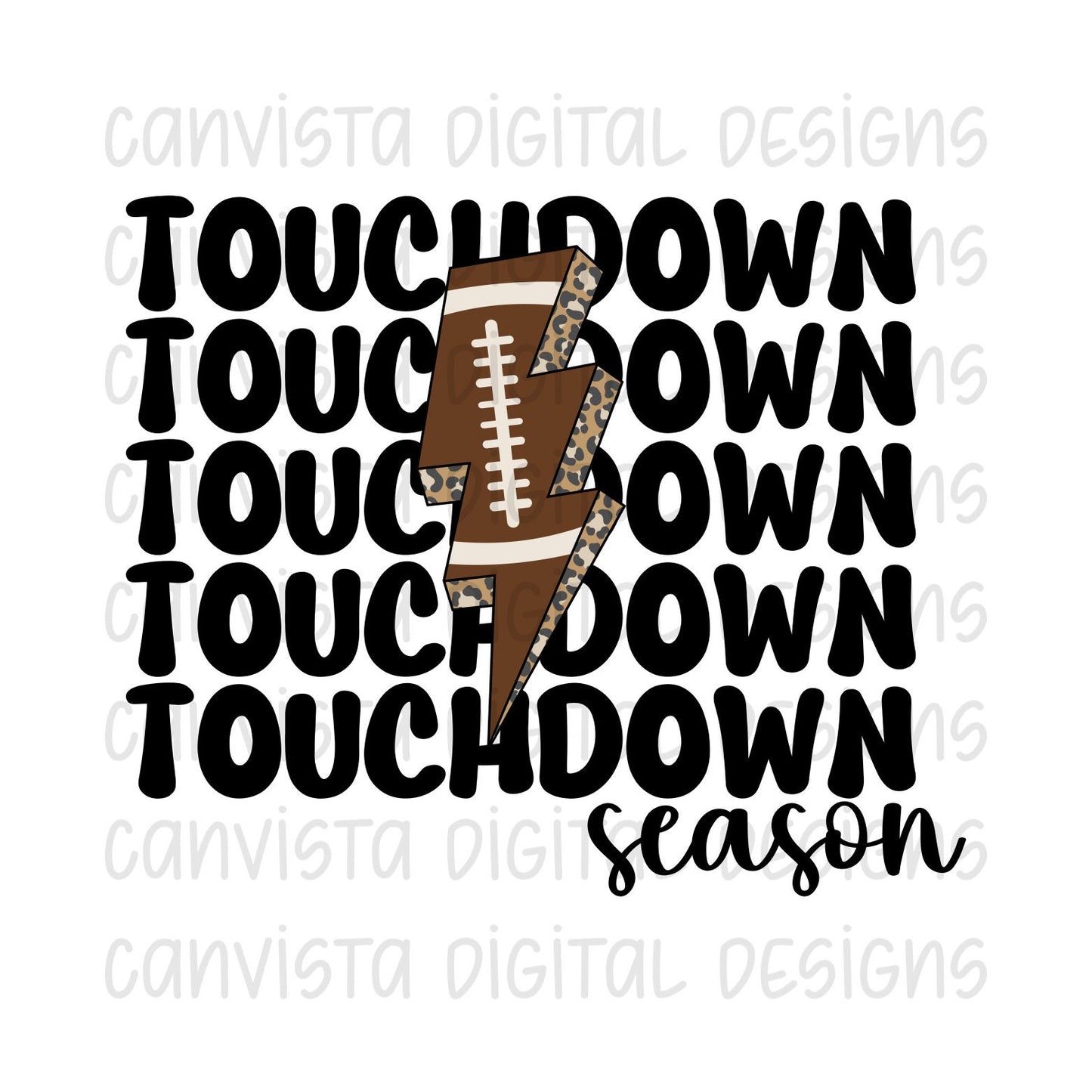 Touchdown Season PNG File - Digital Design