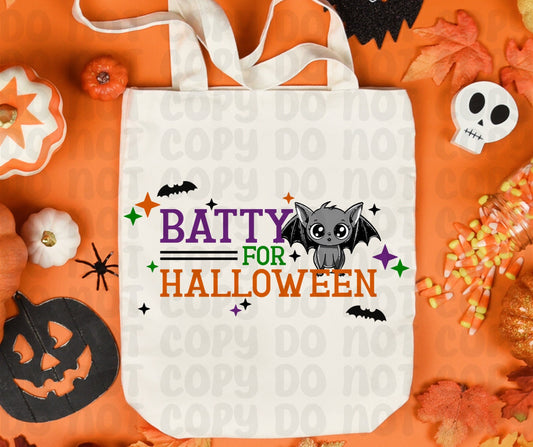 Batty for Halloween PNG File-Digital Design