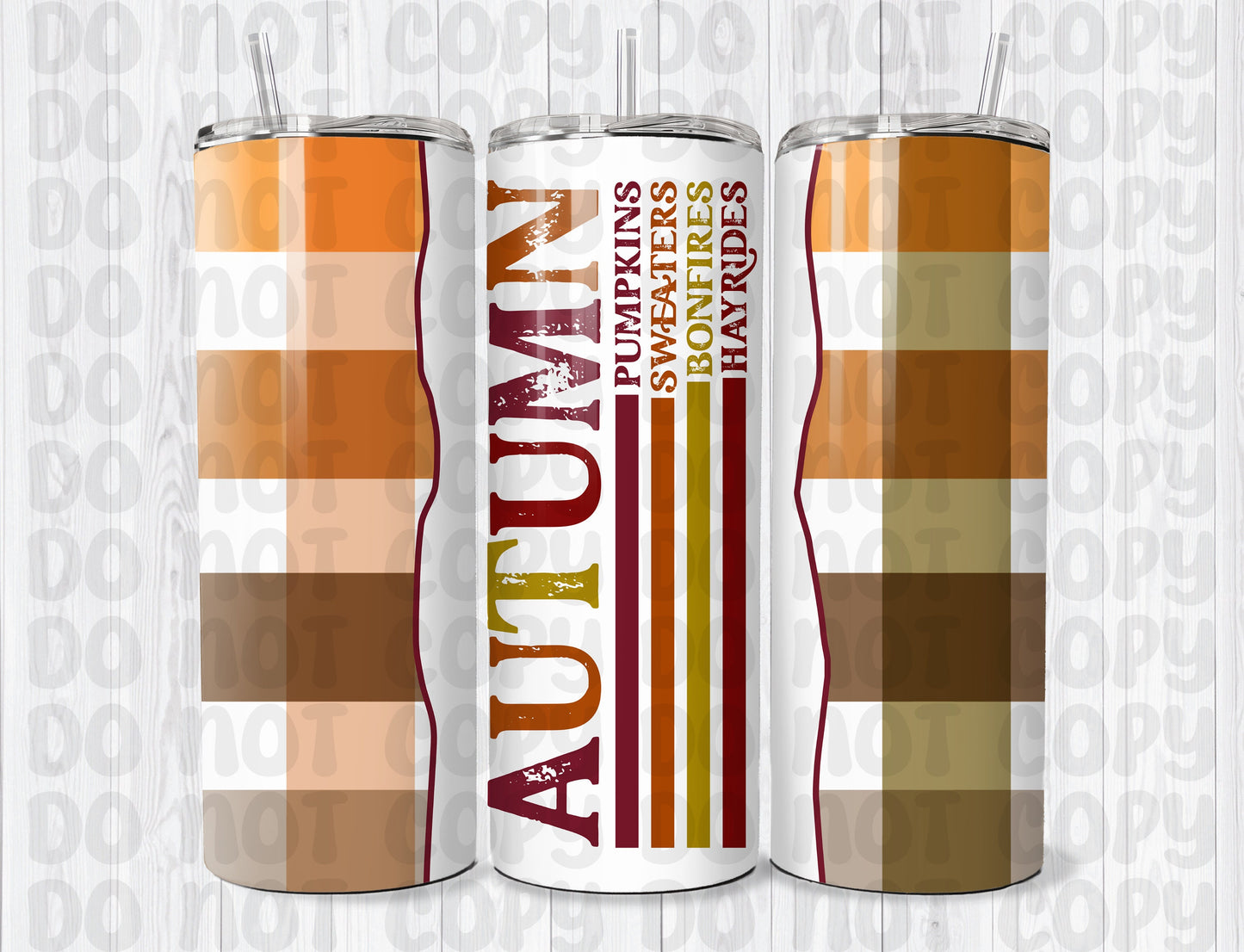 Autumn 20oz Tumbler Wrap PNG File-Digital Design