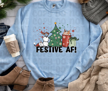 Festive AF! PNG File - Digital Design