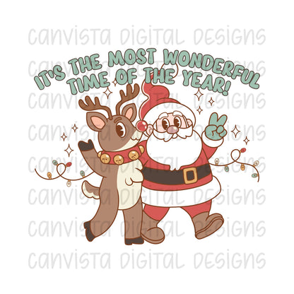 It's The Most Wonderful Time Of The Year PNG File - Digital Design